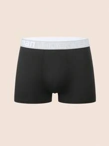 SHEIN 4件套男士字母腰带休闲平角内裤 - 彩色 - 查看 5