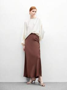 CUCCOO BIZCHIC Giày cao gót mũi tròn thời trang màu nâu và trắng, khóa vàng, phù hợp cho việc đi lại hàng ngày - màu nâu - Xem 10