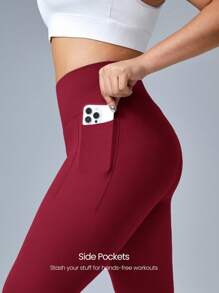 GLOWMODE FeatherFit™-Sculpt Snatch It 收腹口袋柔软硅胶腰带紧身裤中等强度慢跑健身骑行