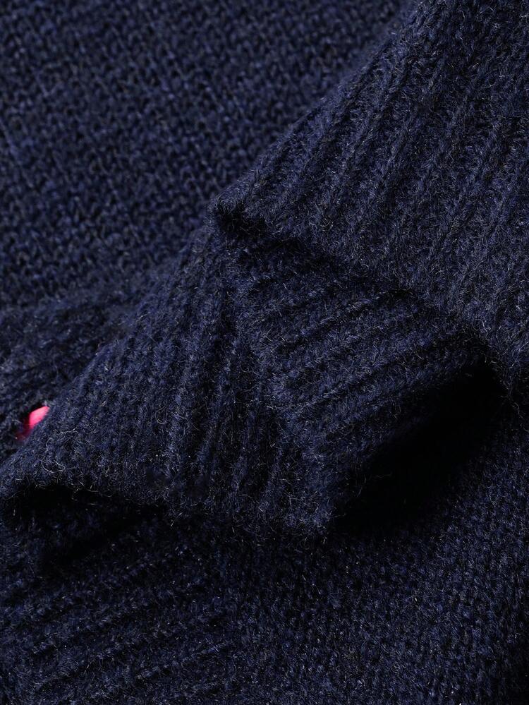 Baby Girl Solid Color Round Neck Long Sleeve Cardigan, Korean Style, Autumn/Winter