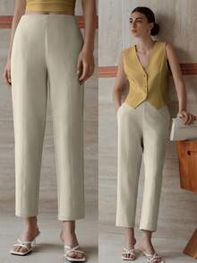 MOTF PREMIUM SLANT POCKET STRAIGHT LEG PANTS