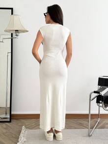 EURMUSE 夏季休闲拼色无袖连衣裙