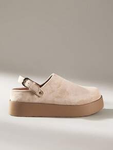 Solecia 女士休闲厚底鞋，秋冬季 - 杏色 - 查看 1