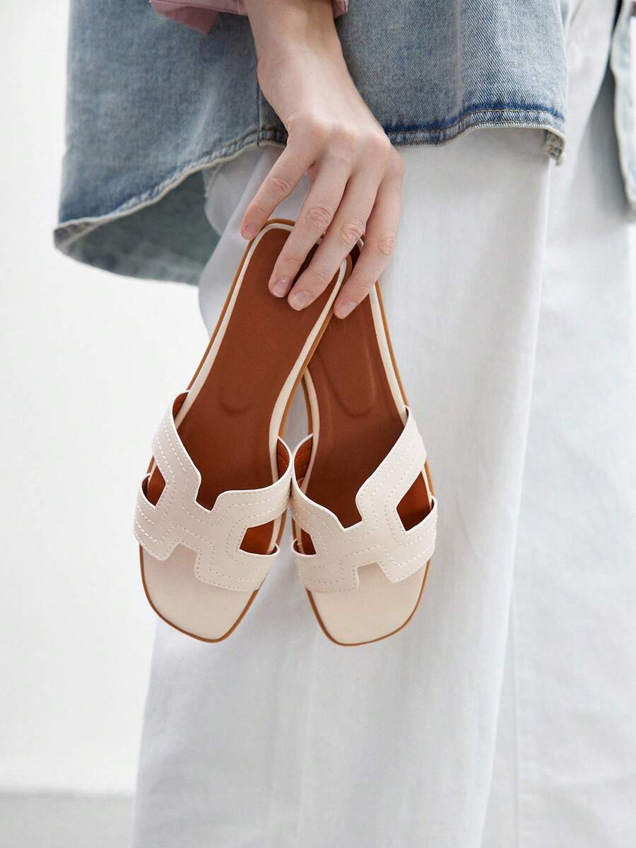 CUCCOO BIZCHIC Women's Casual Open Toe Comfortable Flat Sandals