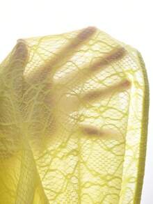 SHEIN Swim 2pcs/Set Women's Sweet Ruffled Bikini & Lace Skirt Beach Vacation Set - Yellow - View 7