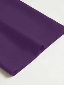 Chiquease Quần ống đứng xếp ly dáng rộng đơn sắc có túi dành cho nữ - Bold Plum - Xem 5