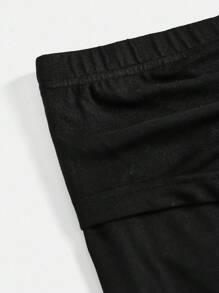 Girlism Teen Girls' Solid Color Side Drawstring Flare Casual Pants, Minimalist Loose Trousers Fall Winter