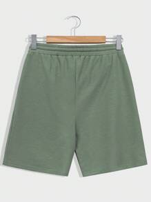 RueChic 男士皇冠刺繡短袖襯衫和短褲套裝