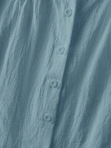 Rusticease 女士纯色蕾丝拼布方领无袖衬衫，夏季