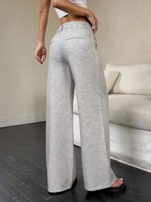 Flirla 女式简约时尚通勤高端百搭长裤