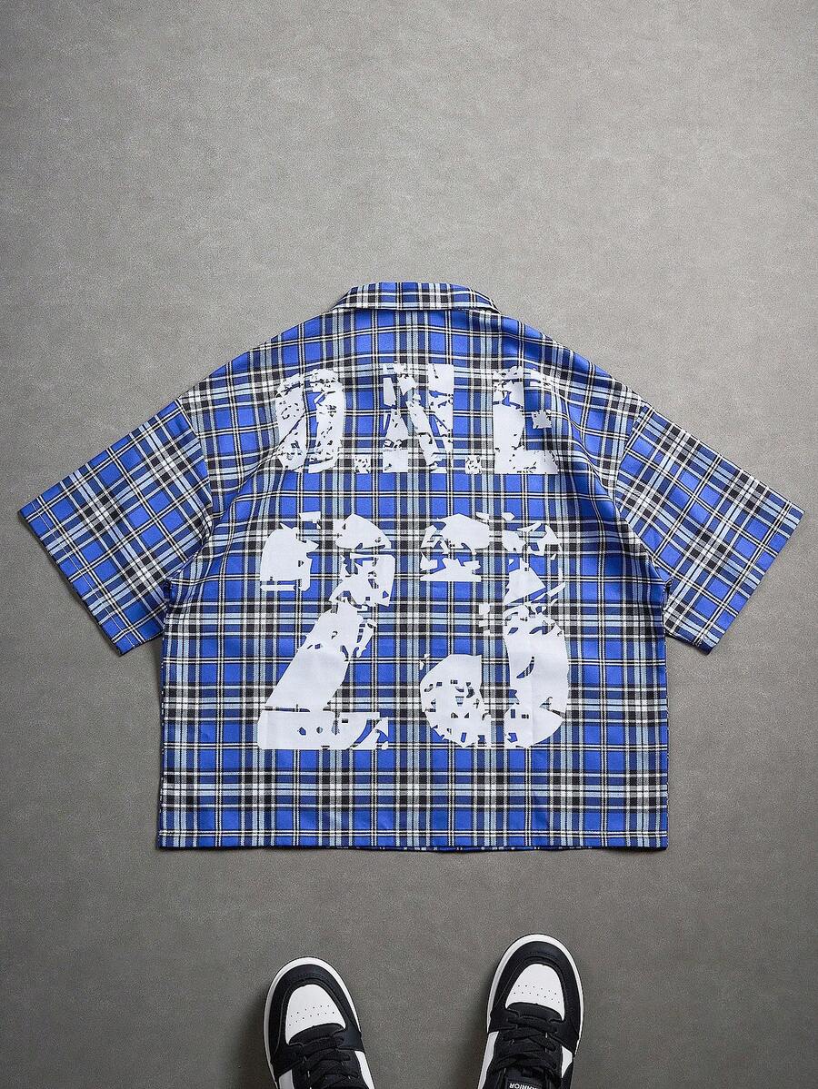 PAVTROS 男士格子印花 Polo 衫 - 彩色 - 查看 1