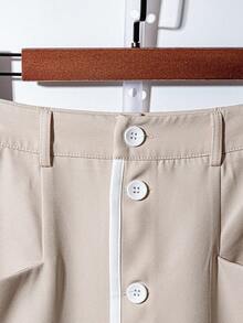 Franclia Váy chữ A cao cấp thiết kế nút cài đơn cho nữ, váy đi làm thanh lịch hàng ngày, váy màu mơ, váy màu mơ tương phản màu trắng cho nữ, váy cài nút phía trước, váy màu be, váy cạp cao, váy thanh lịch, quần áo mùa thu cho nữ, quần áo mùa thu cho nữ, quần áo mùa thu, trang phục mùa thu cho nữ, trang phục mùa thu cho nữ, quần áo mùa thu, quần áo mùa thu cho nữ, quần áo mùa thu, quần áo mùa thu, quần áo mùa thu, thanh lịch, thời trang, thường ngày, đi làm, công sở, văn phòng, giải trí, phù hợp với mọi phong cách, trang phục chuyên nghiệp, thành thị, giáo viên. - Màu Khaki - Xem 5