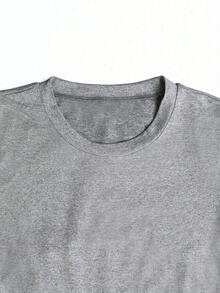 Set de 3 camisetas de manga corta ajustadas y fruncidas de estilo casual y versátil para mujer, adecuadas para el verano - Multicolor - Ver 7