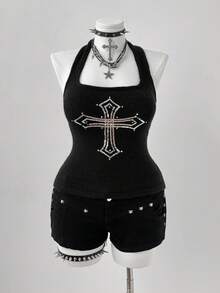 Sunspun Hauts en tricot grande taille pour Halloween