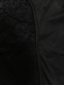 INAWLY 姐妹礼物,妈妈礼物,时尚,休闲,简约时尚,蕾丝性感,连体裤,连衣裙 - 黑色 - 查看 6