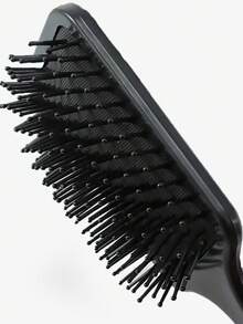 ROMWE Kawaii Bowknot Leopard Print Air Cushion Massage Hair Brush - Black - View 5