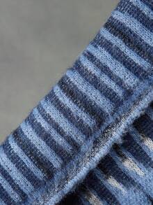 NEON BLANC Men's Casual Pattern Crew Neck Long Sleeve Sweater, Autumn/Winter - Blue - View 5