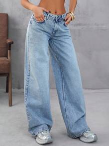 EURMUSE Low Waist Push Up Loose Casual Straight Leg Jean Women S Outfits Work Outfits For Women Set Womens Women S Clothes Women Summer Clothing Women S Bottoms Woman S Summer Clothes