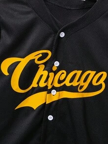 SHEIN Little Byeori 2 件装年轻男童休闲运动学院街头可爱度假字母图案开衫棒球夹克风格衬衫和短裤套装适合儿童服装幼儿男孩服装返校男孩套装适合生日派对、晚会、表演、婚礼、洗礼、开幕式日常适合日常使用适合上学适合旅行适合运动适合春夏季节