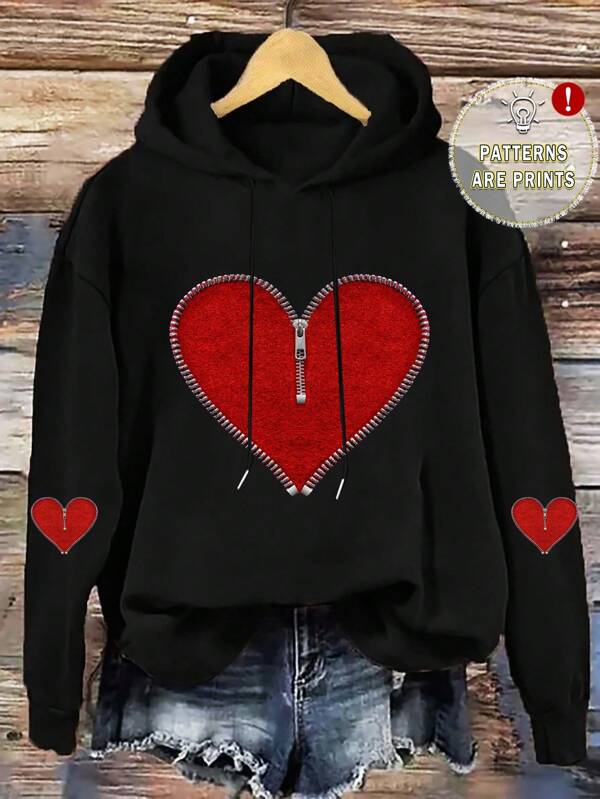 EMERY ROSE Sudadera con capucha de talla grande con cordón, tela gruesa, adecuada para gráficos de otoño/invierno