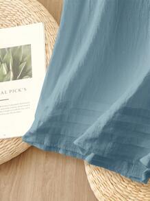 Rusticease 女士纯色蕾丝拼布方领无袖衬衫，夏季