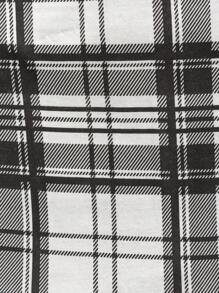 RueChic 男士舒适休闲印花长袖 T 恤和格子长裤睡衣套装