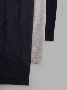 RueChic Women 3 Packs Multicolour Fake Drawstring Detail Homwear Shorts Set - Multicolor - View 3