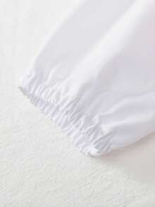 Elladie kids 三件套时尚可爱女童套装：蝴蝶结刺绣背心+系带长袖衬衫+百褶裙，学院风，秋冬款 - 粉色 - 查看 3