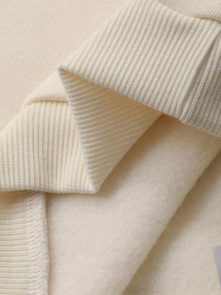 Baby Girls' Korean Style Striped Color Block Long Sleeve Sweatshirt, Autumn/Winter Toddler Girls Clothes