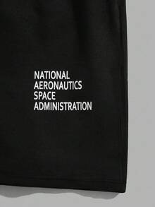 RueChic Men Cottonline Letter Printed Regular T-Shirt Set - Black - View 6