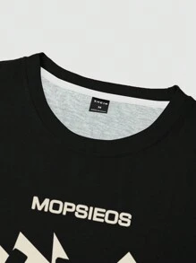 Claim Dot Camiseta masculina casual de gola redonda e manga curta, adequada para o verão - Multicolorido - Ver 3