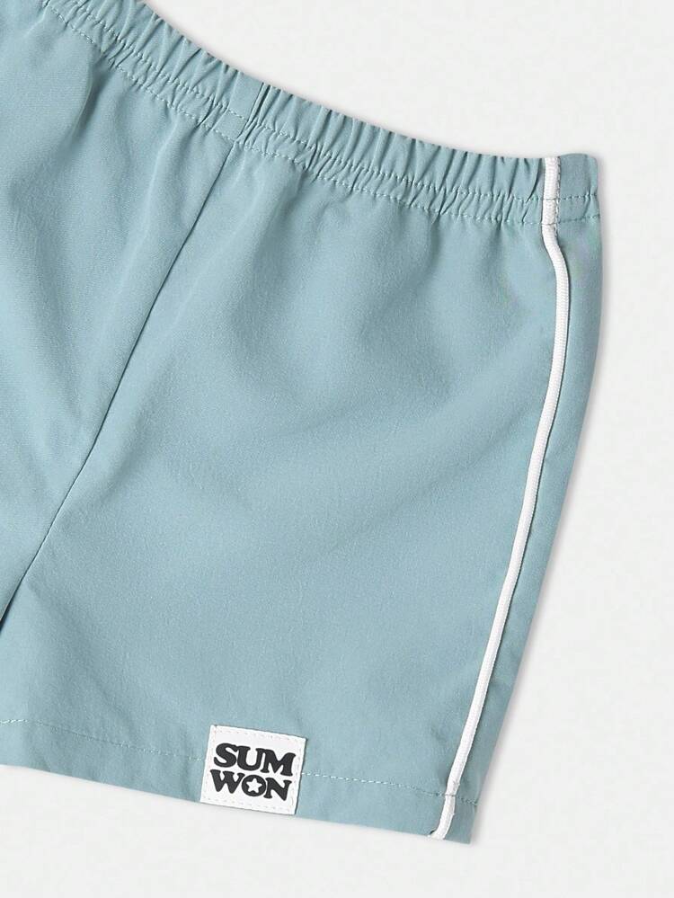 No Bad Vibes Surf Club T-Shirt With Drawstring Shorts