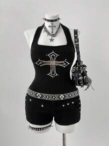 Sunspun Hauts en tricot grande taille pour Halloween