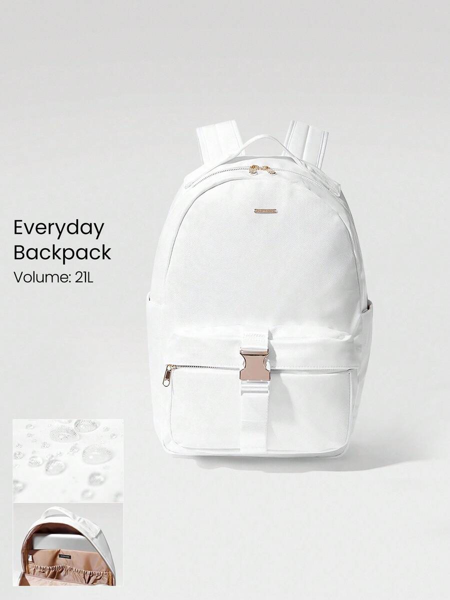 GLOWMODE Backpack Commuting Travel Office 21L Travel Bag Fall Winter - White - View 1