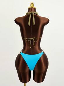 Zestiva 夏季沙灘鏈狀三角比基尼套裝