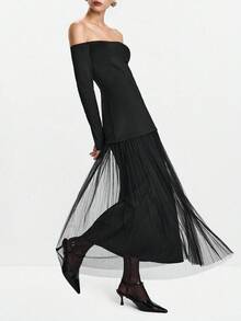 Lumivelle Vestidos largos de mujer para Halloween - Negro - Ver 5