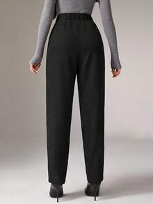 Heiryn Women's Casual Versatile Commuter Solid Color High Waist Pants,Fall