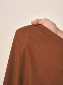 Zivah 2025 Autumn New Arrival Music Festival, Easter, St. Patrick's Day, Western Style, Nomadic Style, Birthday Party, Graduation Season, College Style, Student Wear, Daily Casual, Basic Versatile, Leisure, Vacation, Cruise Travel, Beach, Sunbathing, Viral , Streetwear, Wedding Guest Boho Style, Commuter Style, Brunch Outfit, Airport Outfit, Ruched Shoulder Cape Sleeve V-Neck Maxi Dress In Burgundy