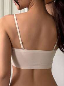 DAZY Lace Patchwork Slight Push-Up Adjustable Spaghetti Strap Women Bra