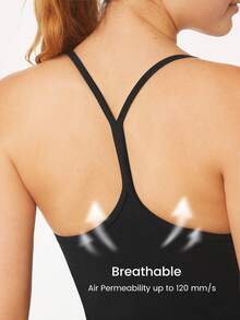 GLOWMODE FeatherFit™ Y-Back Hip Length Tank - Black - View 7