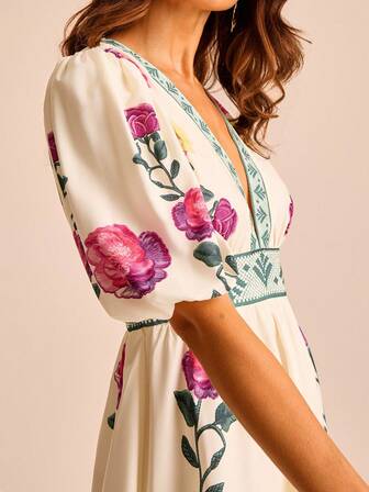 CAJUNI Women's Colorful Striped Round Neck Sleeveless Cropped Tie Side Hollow Out Summer Vacation Beach Party Printed Blouse