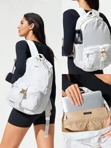 GLOWMODE Backpack Commuting Travel Office 21L Travel Bag Fall Winter - White - View 8