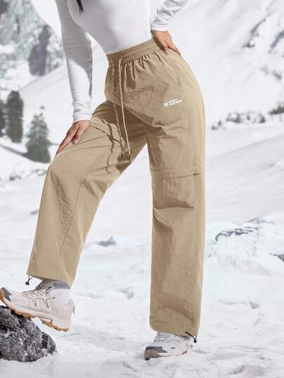 In My Nature Women Hiking Pants Nylon Relaxed Parachute Pants, Outdoor Hiking Pants Fall Winter, Winter Trousers Pants, Cargo Pants, Warm Trousers, Warm Pants,Thick Thermal Pants Women Cargo Pants Waterproof Pants For Women Outdoor Pants Summer Pants For Women