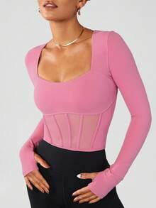 GLOWMODE FeatherFit™ Áo nịt ngực Hiệu ứng Gầy Áo - Hồng - Xem 1