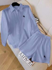 Resyla 复古休闲宽松两件套，时尚百搭