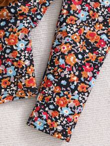 Emery Rose Kids Emery Rose Kids 两件套少女针织荷叶边领T恤和裤子套装，适合秋冬季，居家、户外运动、上学、日常休闲。和我妈妈的款式一样，也和我姐姐、妹妹的款式一样。秋装 - 摩卡棕 - 查看 5