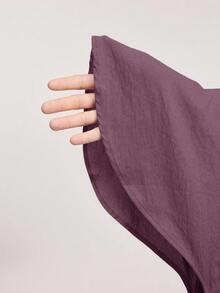 Veilorie 女式纯色简约长袖上衣和长裤两件套，日常穿着 - 粉色 - 查看 7