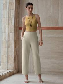 MOTF PREMIUM SLANT POCKET STRAIGHT LEG PANTS