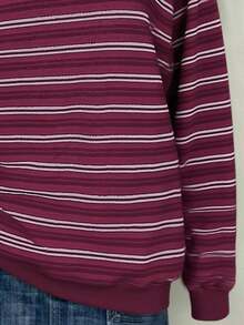 SHEIN 女式数码印花条纹落肩圆领运动衫 - 彩色 - 查看 5