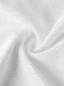 SHEIN 青少年男孩白色對比色椰子樹小印花長袖潛水泳衣，休閒學院風，舒適時尚，極簡實用百搭，柔軟面料，適合日常穿著、游泳、旅行、戶外運動、海灘度假、潛水，春夏季適用 - 白色 - 查看 5